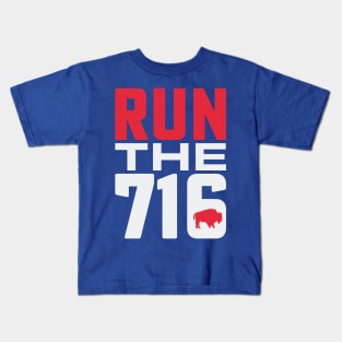 Buffalo Runner Run the 716 Buffalo NY Kids T-Shirt